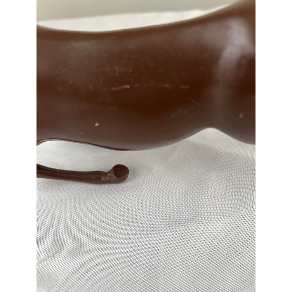 Vintage Cast Metal Reindeer Figurine Mid Century Style Deer Sculpture Brown - Picture 11 of 16
